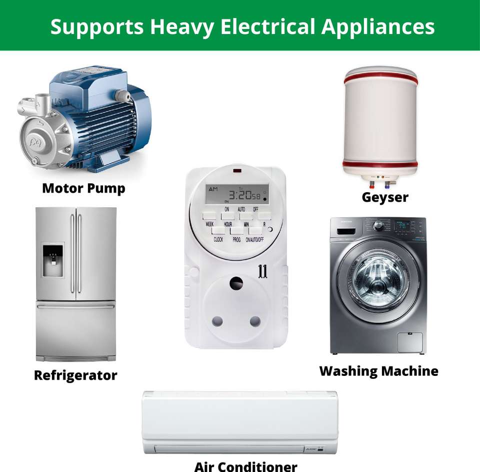 Count On Digital Programmable Timer Switch with Smart Socket Plug and 1 ...