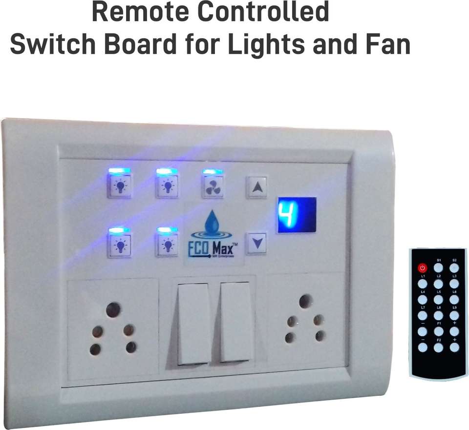 Remote Switchboard ECOMAX ECOMAX REMOTE CONTROLLED SMART SWITCHBOARD FOR 4 LIGHTS & 1 FAN ...