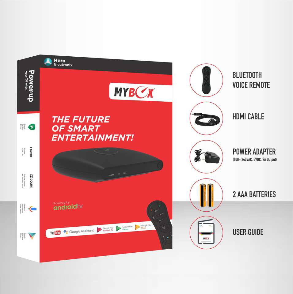 My Box Android TV Box [Google Certified]| Voice Assistant | Streaming ...