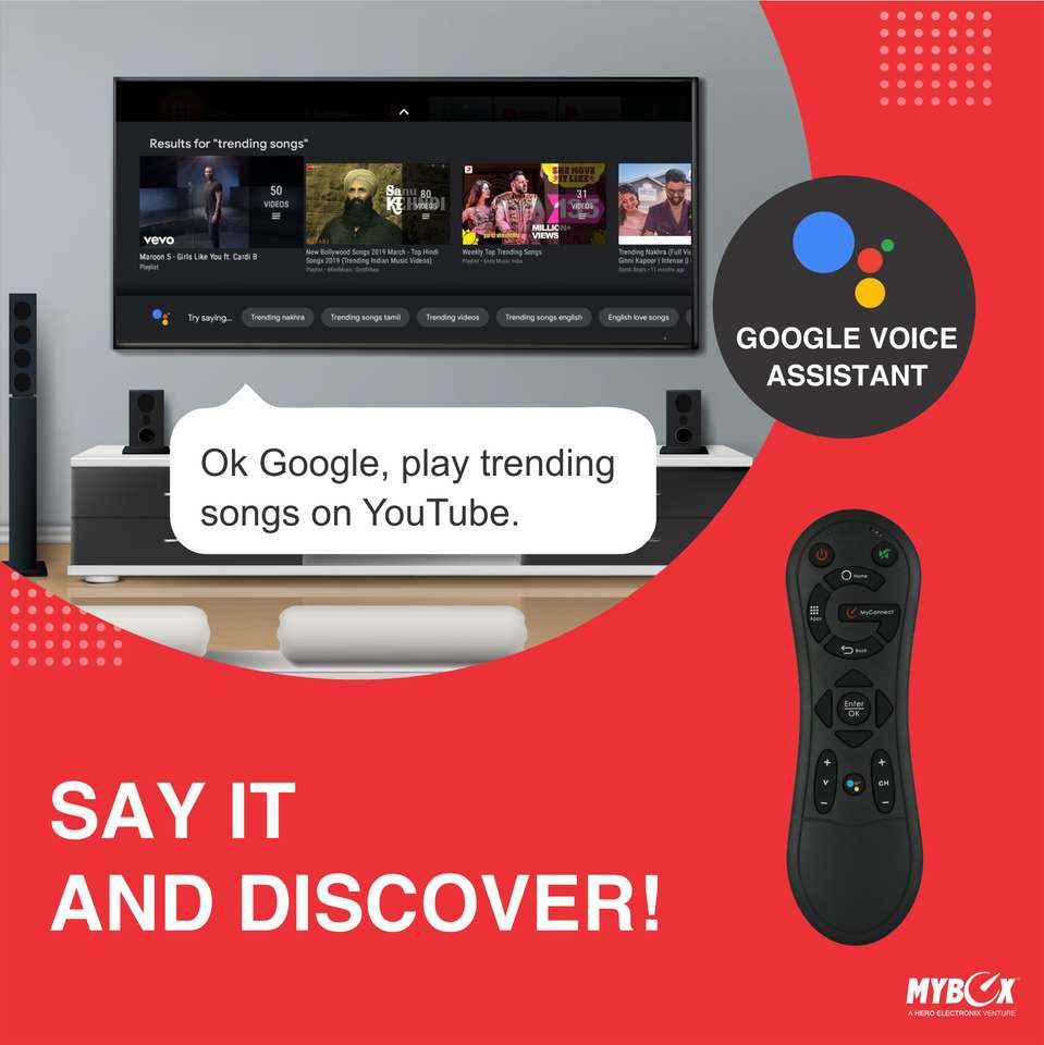 My Box Android TV Box [Google Certified]| Voice Assistant | Streaming ...