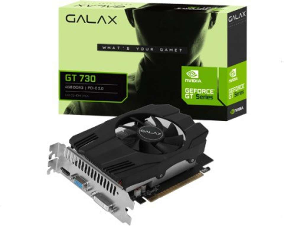 GALAX GEFORCE GT 730 4GB DDR3 GDDR3 4 GB NVIDIA Chipset 64 bit 901 MHz ...