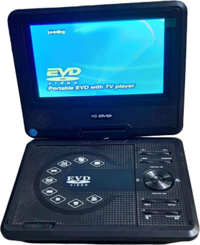 VK MART 9.8 Inch Portable DVD VCD CD Player MP3 MP4 Color TV USB Memory ...