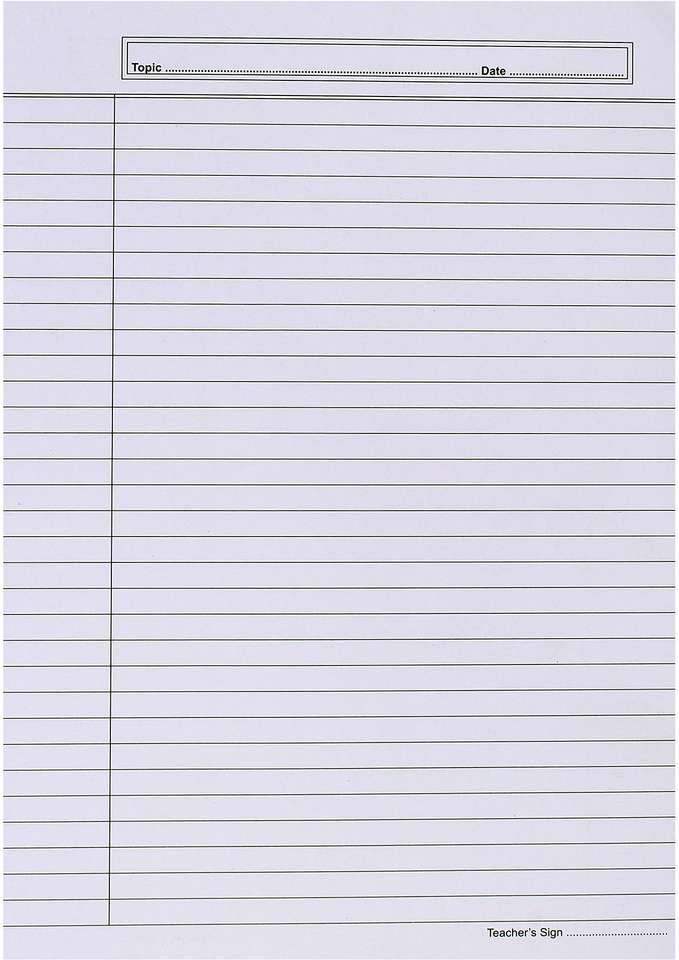 One Side Ruled A4 Flipkart.com | snow crafts Single Colour ONE SIDE RULED A4 85 gsm A4 ...
