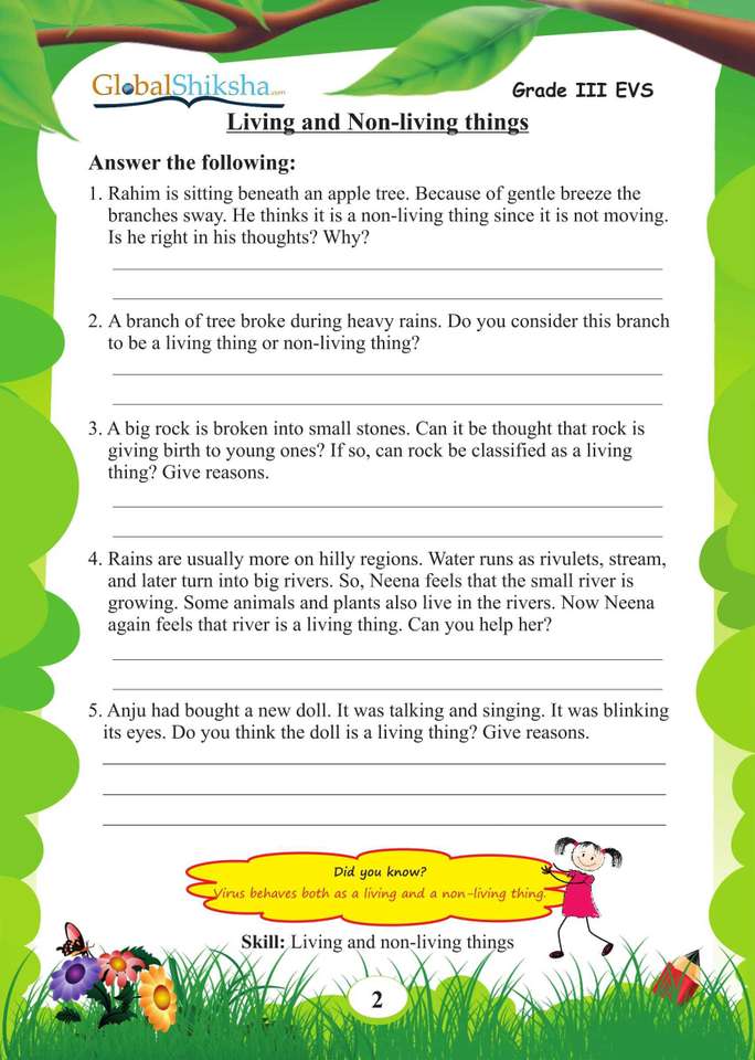 Worksheets For Class 3 - Environmental Science (EVS): Buy Worksheets ...