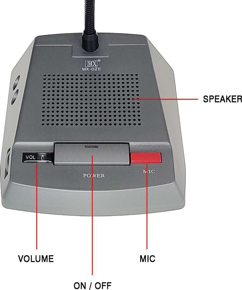 MX Counter Communication System Window with Speaker Mic Anti ...