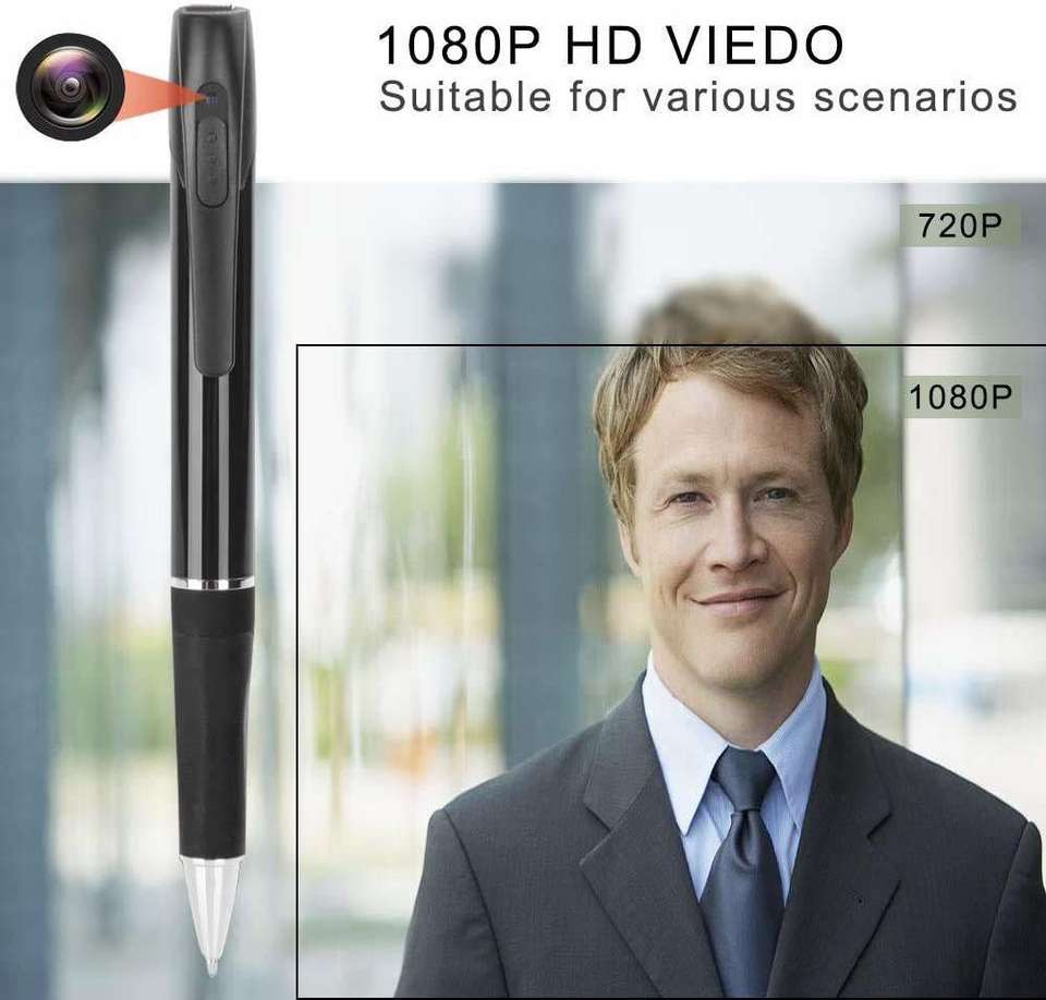 SmartCam V8 Pen 4k Portable Camera Pen with 75 Minutes Pen Battery Life ...