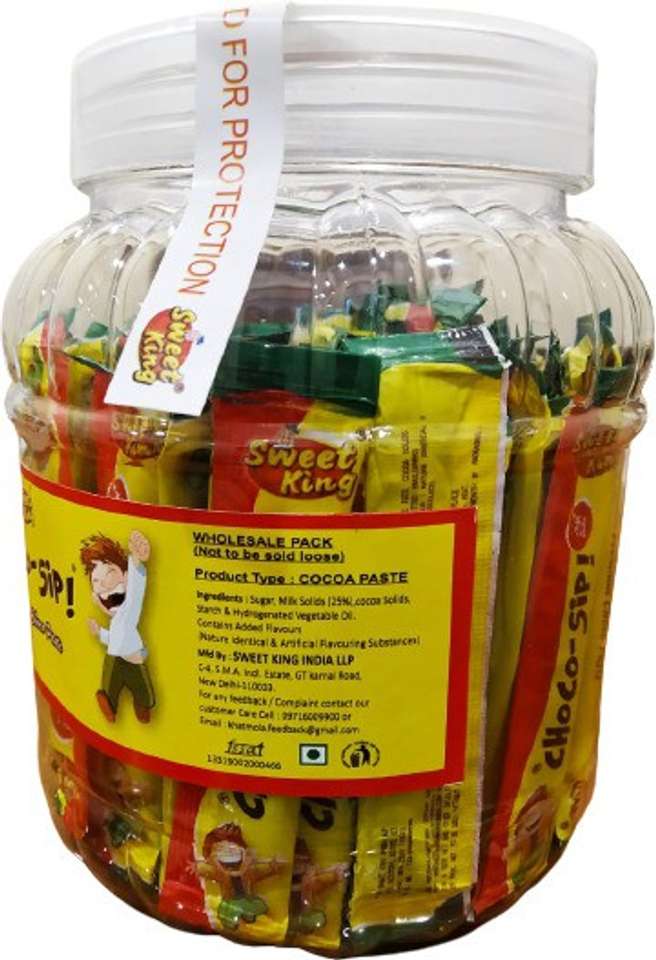 SWEET KING CHOCO-SIP Premium Delicious Chocolate Paste | 100 Pcs ...