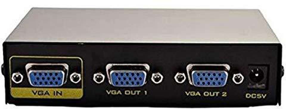 TERABYTE 2 Port VGA Splitter 1 Input 2 Output Sharing Switch Box 200MHz ...