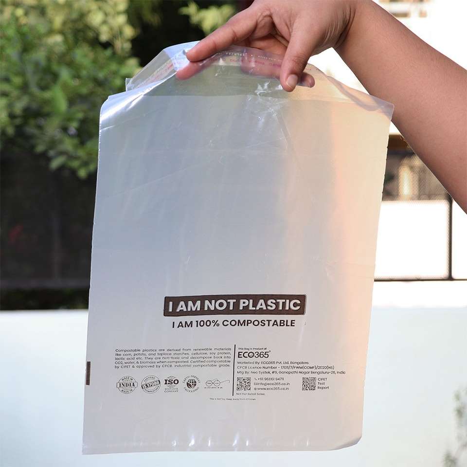 Eco365 Garment Bags Eco-Friendly Garment Packaging Bags (14"x11 ...