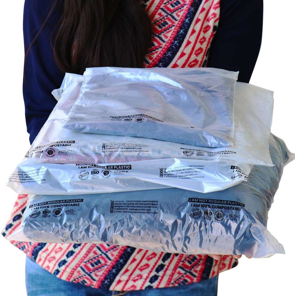 Eco365 Garment Bags Eco-Friendly Garment Packaging Bags (14"x11 ...