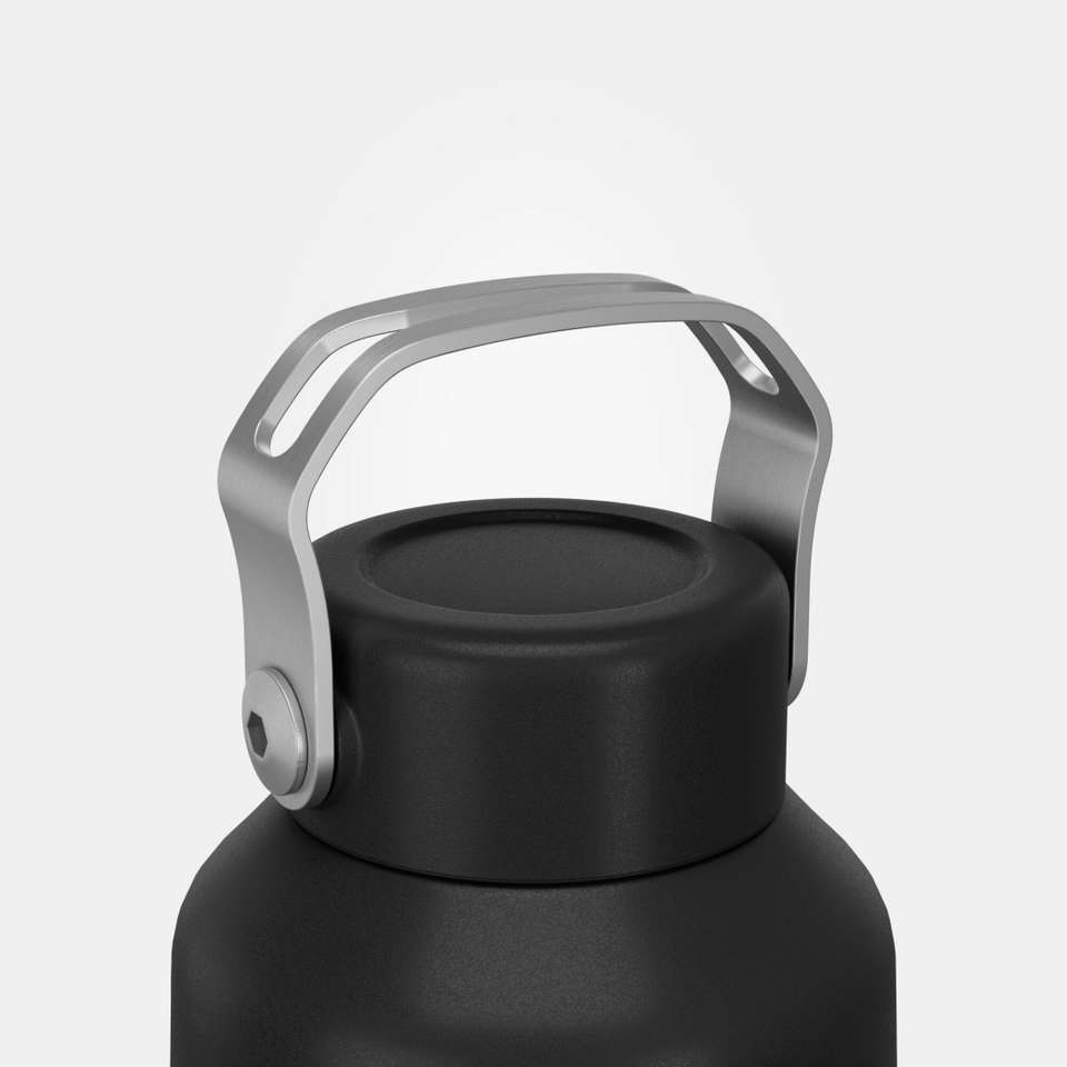 QUECHUA by Decathlon Hiking Stainless Steel Water Bottle with Screw Top ...