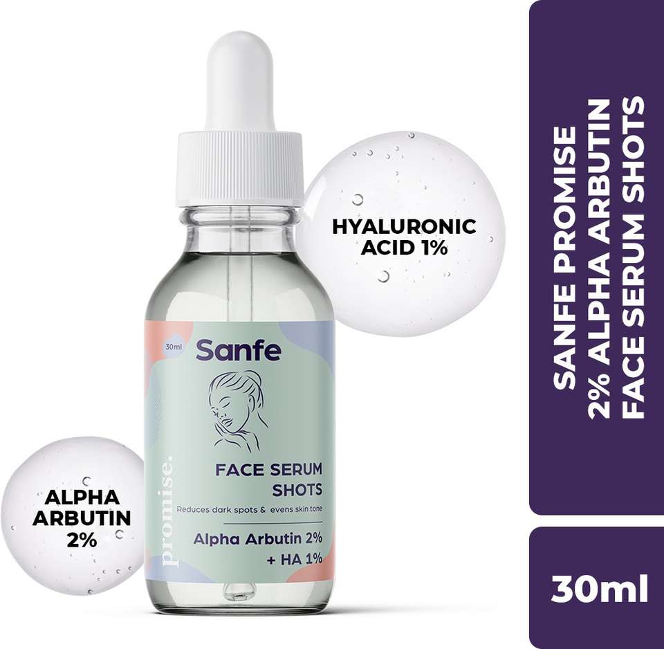 Sanfe Promise 2% Alpha Arbutin Face Serum Shots | Dark Spots Removal ...