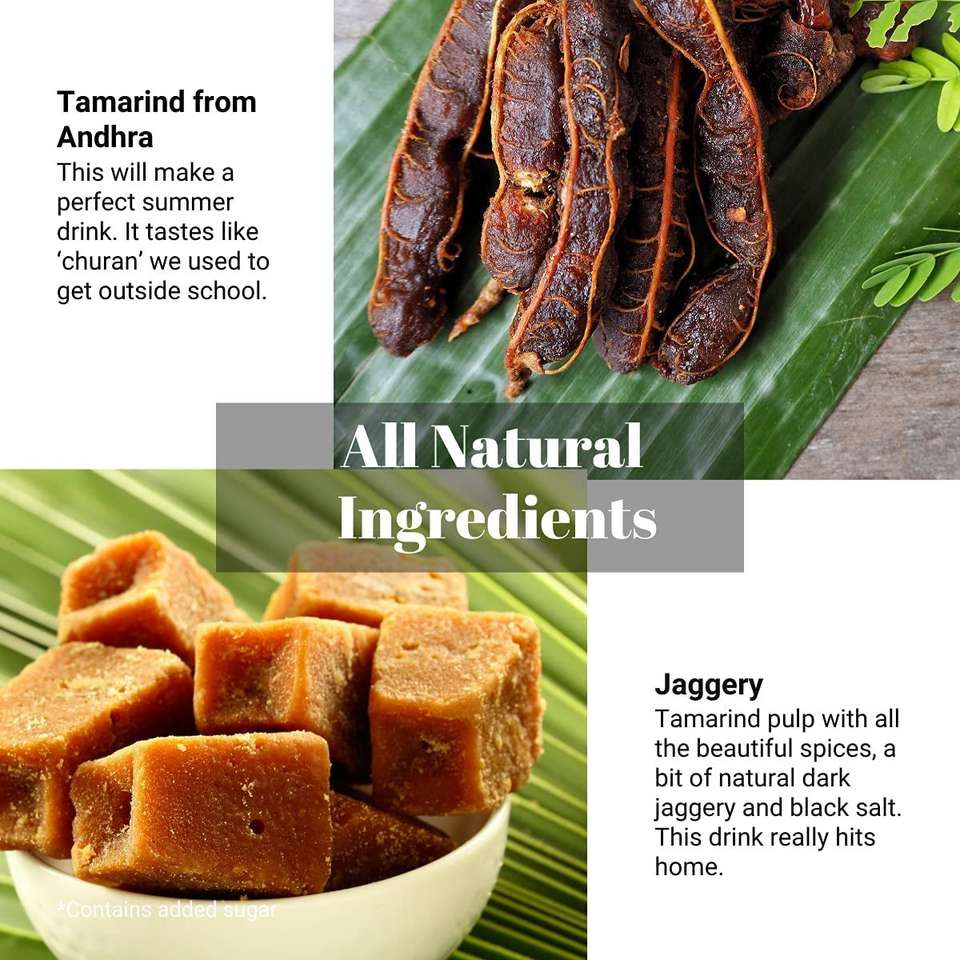 SWA Artisanal Syrups Tamarind Shikanji, 100% Natural, Makes 10-15 ...