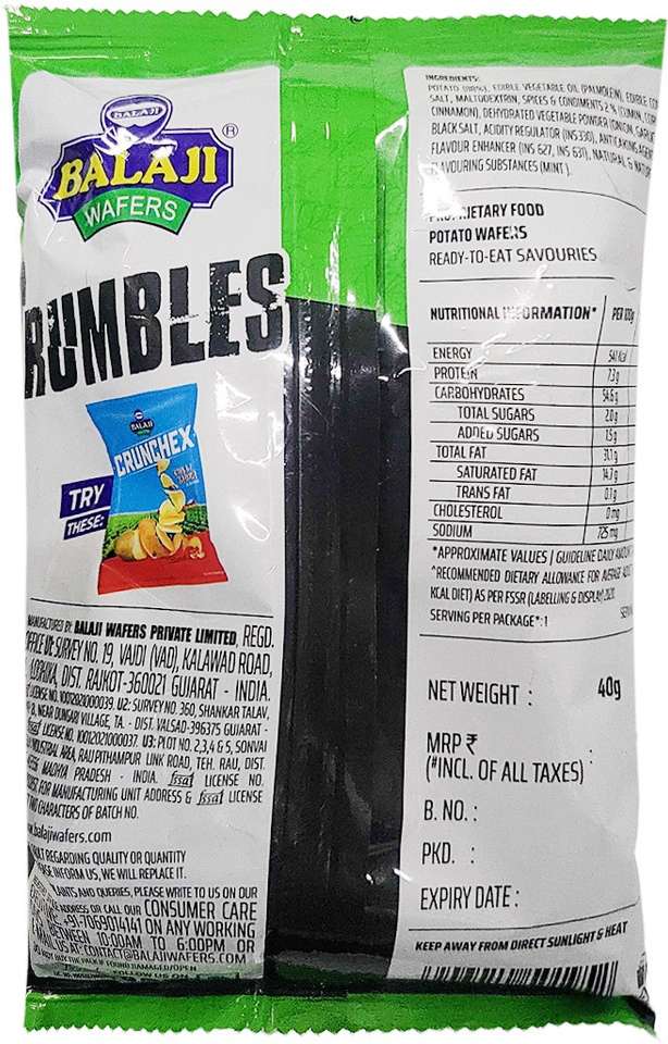Balaji Rumbles Wafer Wafers Price in India - Buy Balaji Rumbles Wafer ...