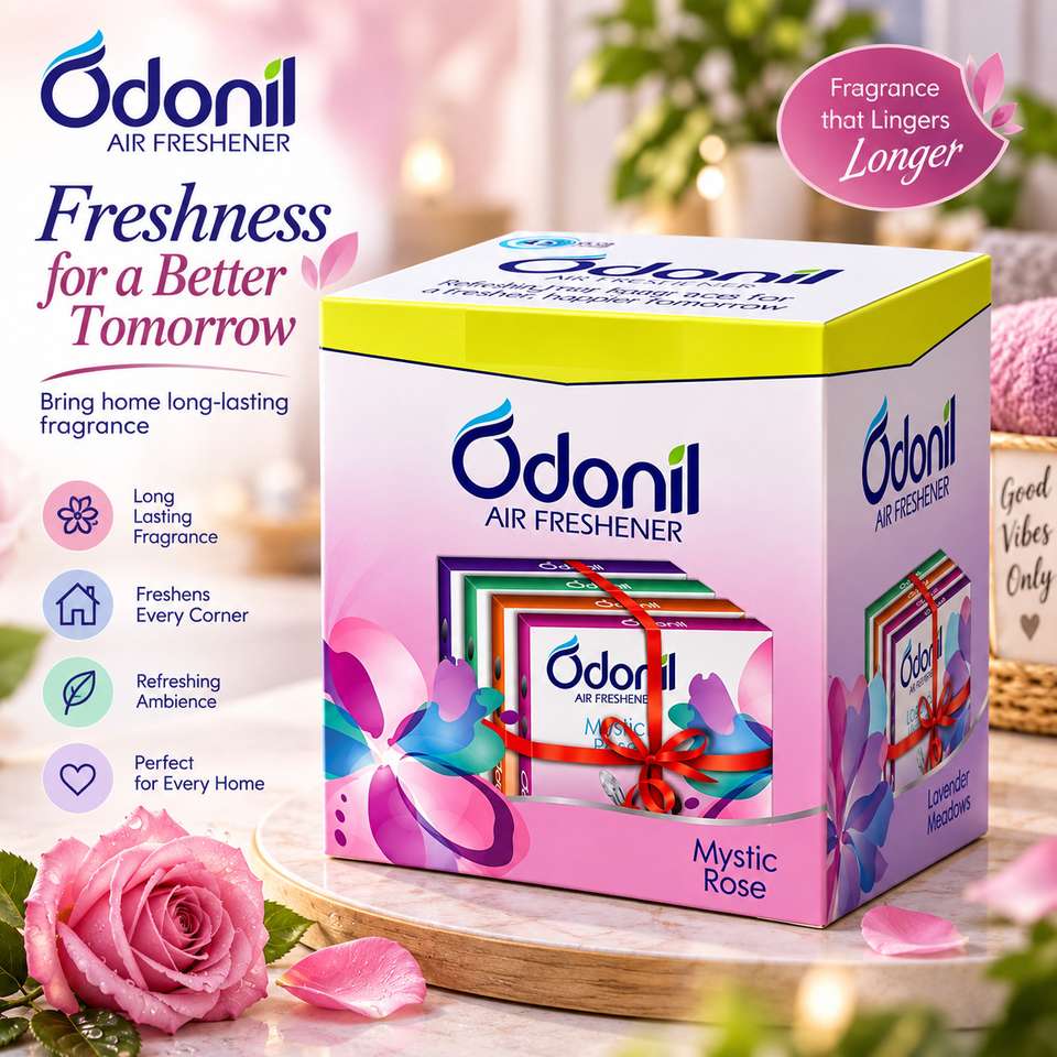 Odonil Bathroom Air Freshener Mixed FragrancesAssorted Blocks Rose Room ...
