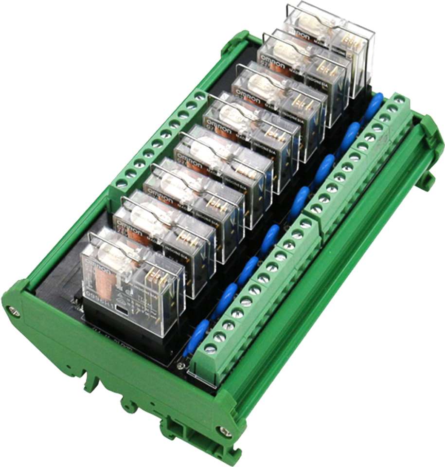 Lyla Omron 8 Channels Relay Module Eight Panels Driver Board Module DC ...