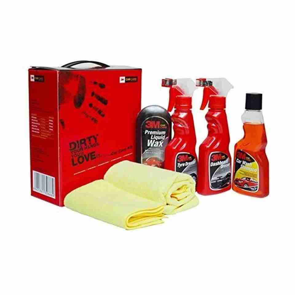 3M Car Care Small Cleaning & Polishing Kit for Car (All In One) Combo ...