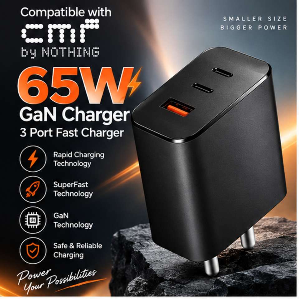 MGEdge 65 W Power GaN 6 A 3 Port Mobile Charger - MGEdge : Flipkart.com