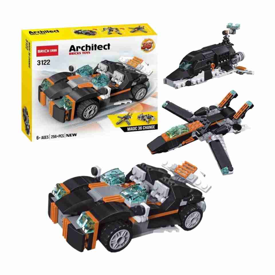 SR Toys 36 in 1 Architect Building Blocks Set for kids(256+ Pieces ...