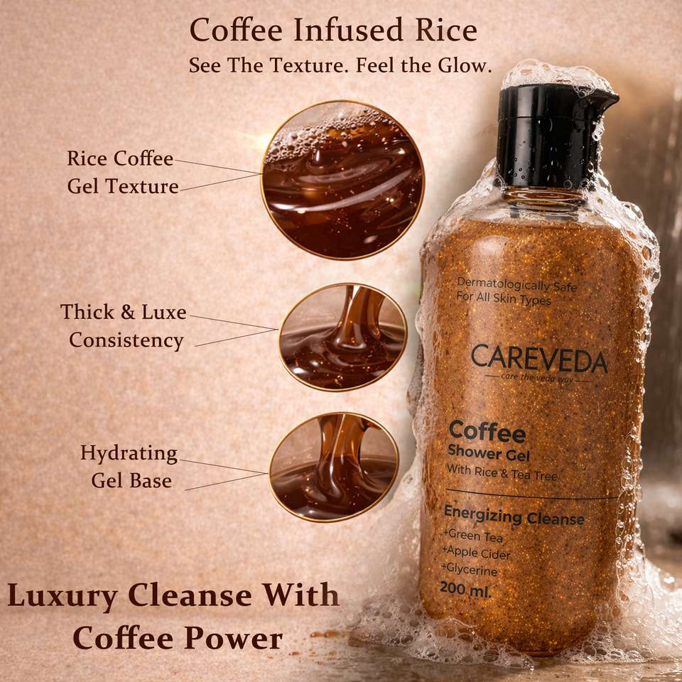 CareVeda Coffee Shower Gel | Deep Cleansing & Hydrating Body Wash ...