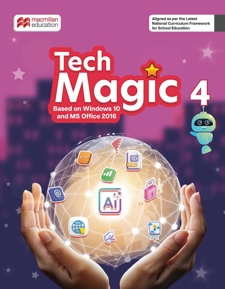 Original Computer Coding Language Tech Magic 2026 Class 4 Computer Science series | Windows 10, MS Office ...