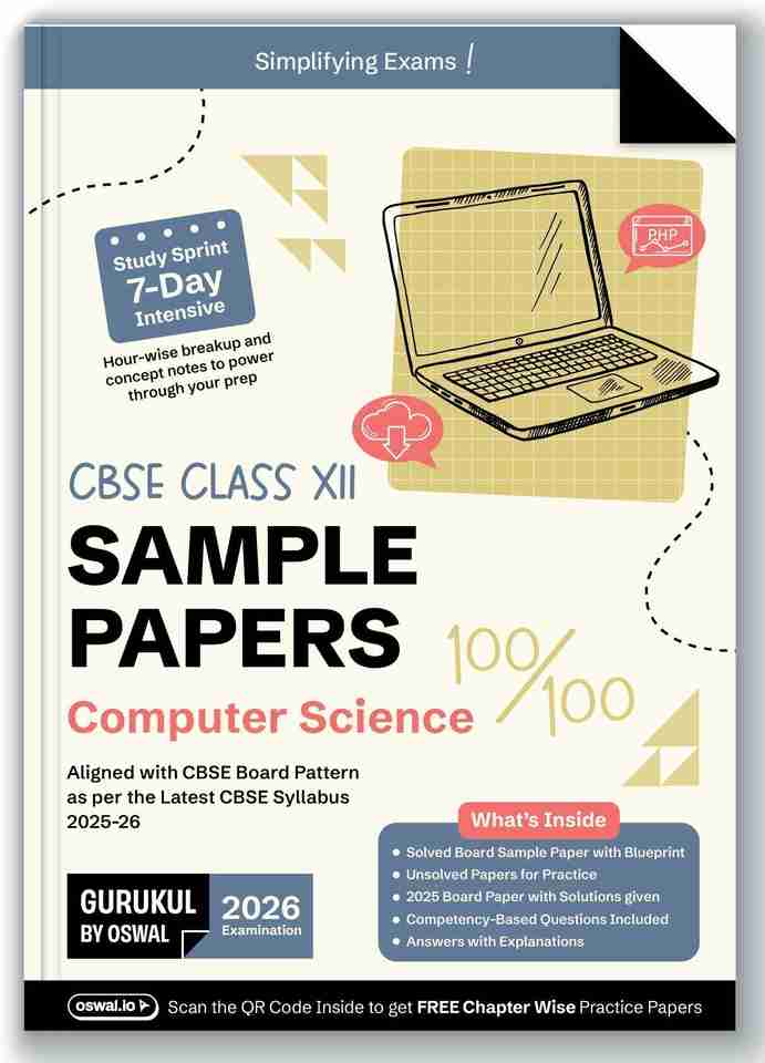 Gurukul By Oswal Computer Science Sample Papers CBSE Class 12 Board ...