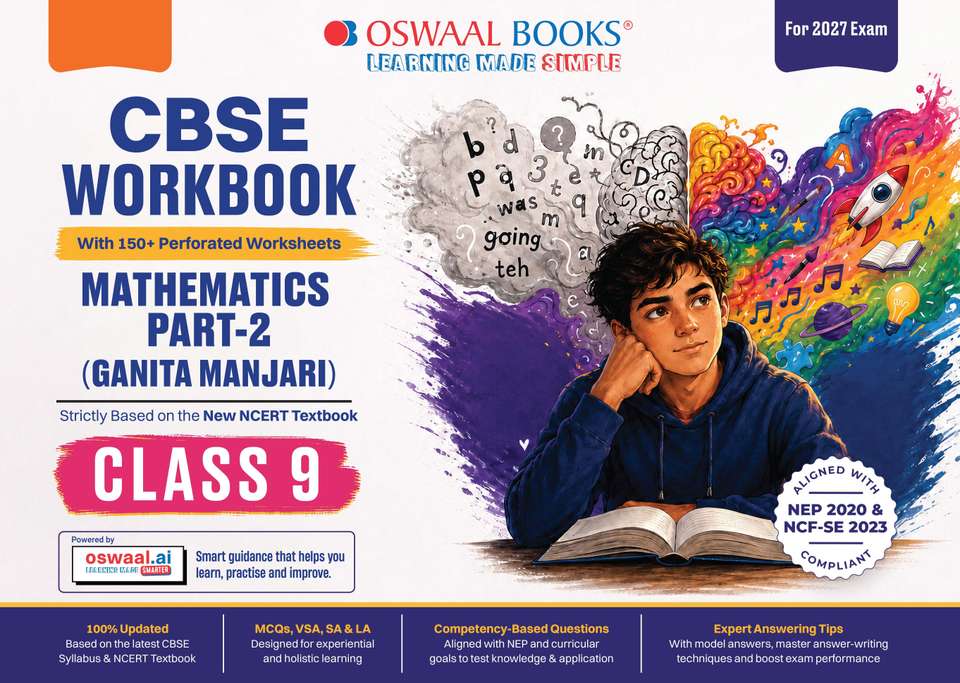 Math Matics Text CBSE Workbook Class 9 Mathematics Part-2 (Ganita Manjari) For 2027 Exam ...