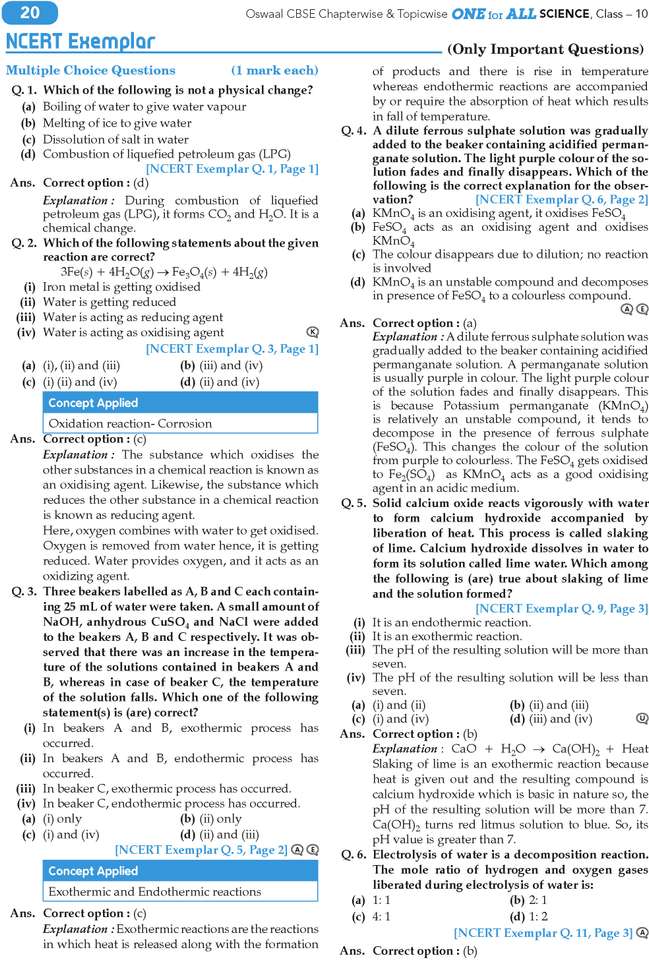 One Class Math Paper Sample Oswaal Cbse & Ncert One for All Class 10 Science: Buy Oswaal Cbse ...