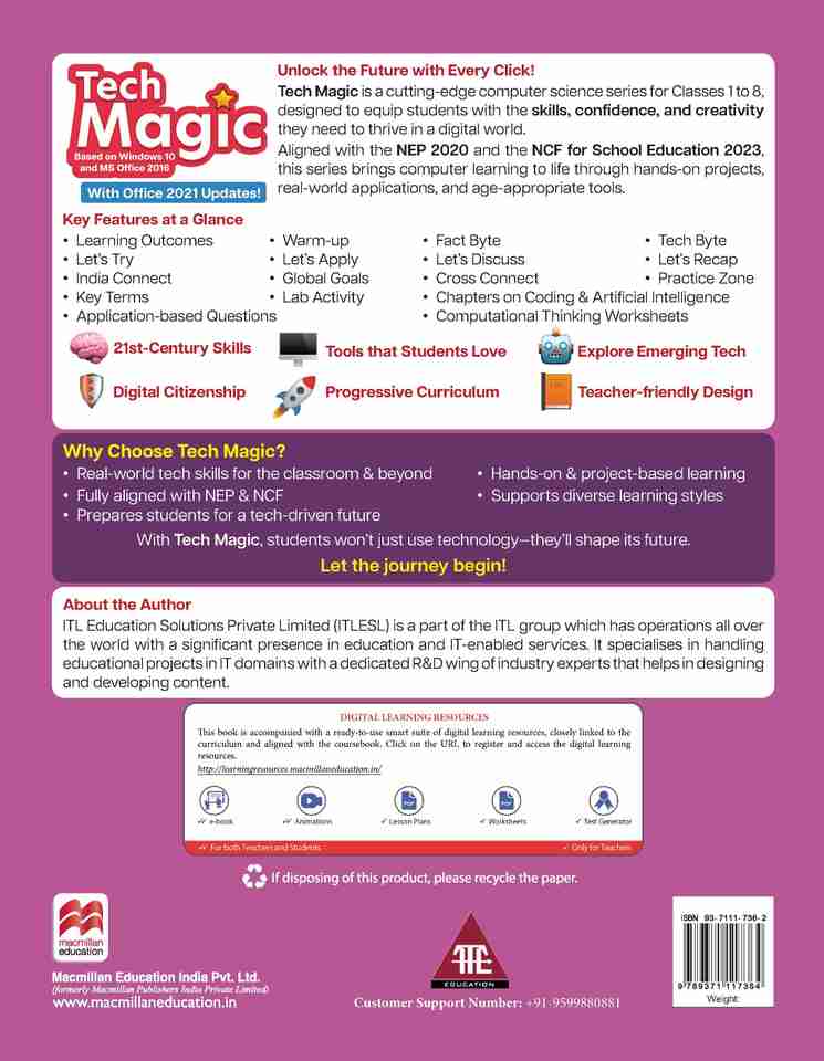 Original Computer Coding Language Tech Magic 2026 Class 4 Computer Science series | Windows 10, MS Office ...