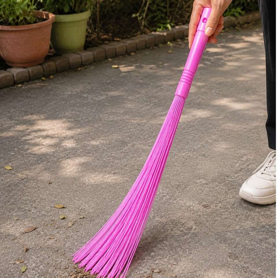 STRUGGLINGINC Slim plastic kharata broom Plastic Wet and Dry Broom ...