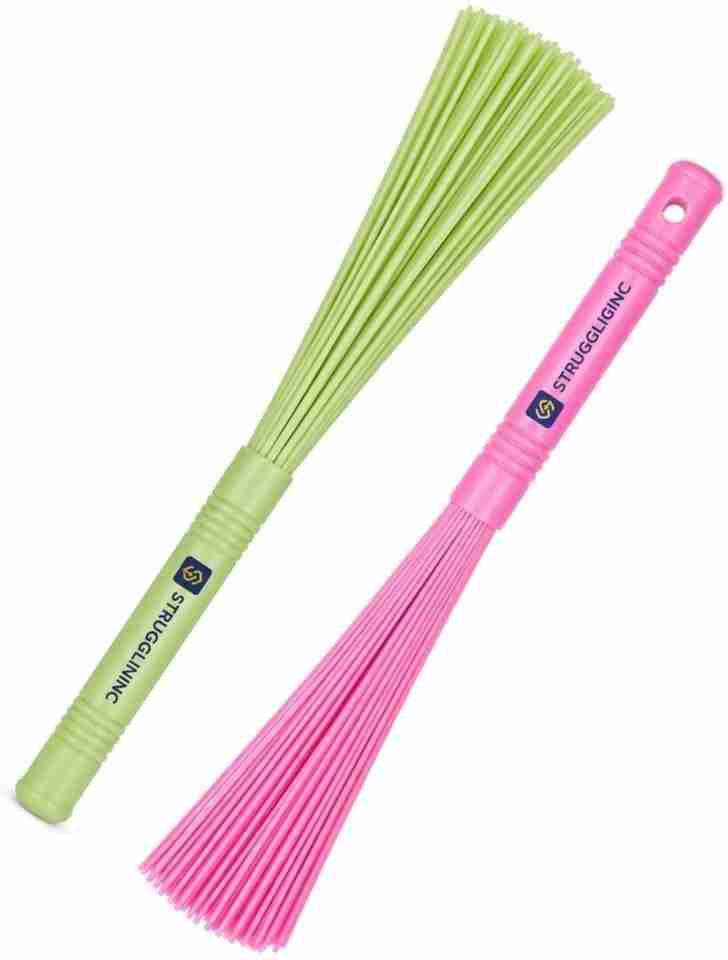 STRUGGLINGINC Slim plastic kharata broom Plastic Wet and Dry Broom ...