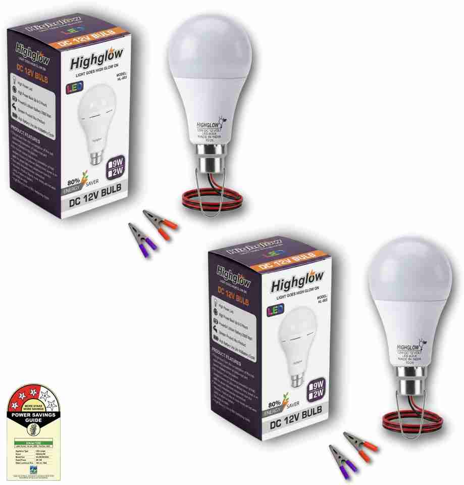 Highglow 12 W Basic Round 2 Pin LED Bulb Price in India - Buy Highglow ...
