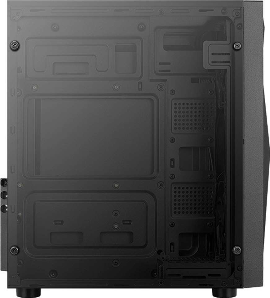 AeroCool Glider COSMO-G-BK-V1 Black ATX Casing - 2 X Front LED Fan ...