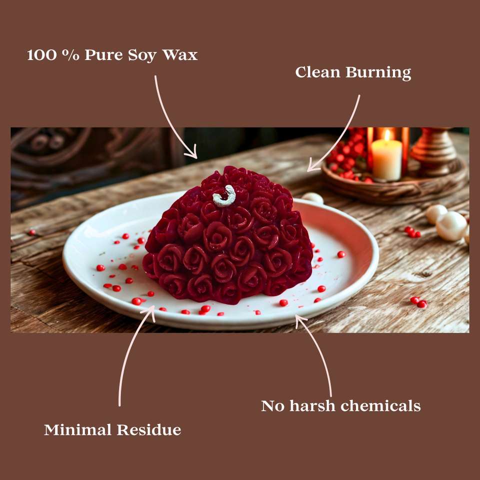 Karukosh Roses Heart Shaped Candle Price in India - Buy Karukosh Roses ...