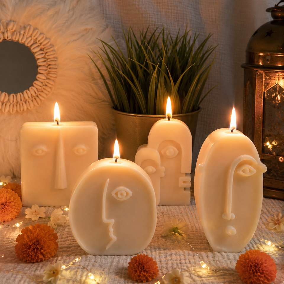 Spark Soul Candles 4 Face Candle Set Candle Price in India - Buy Spark ...