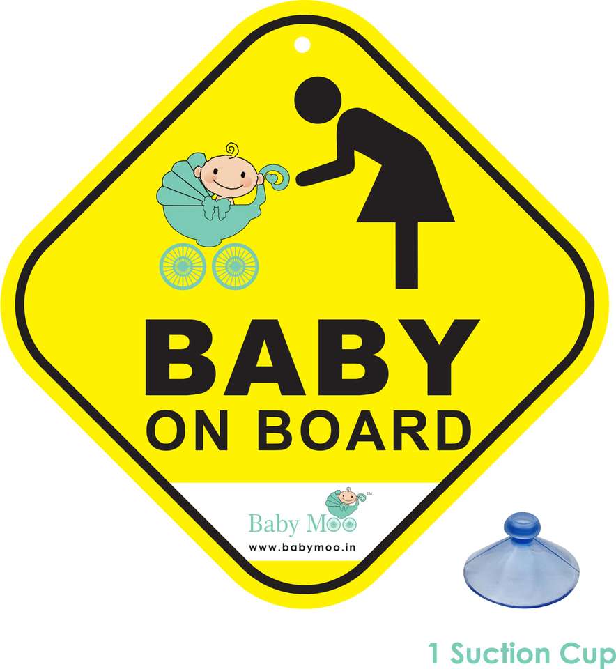 Sticker Emergence Number Baby Moo Baby On Board, Baby Car Sign Emergency Sign Price in India ...
