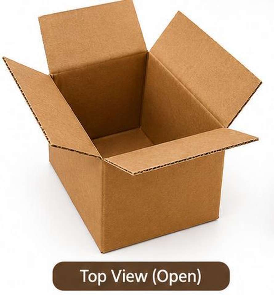 Nscor Star Corrugated Cardboard 3 Ply- Small Size: 5x5x5 inch Packaging ...