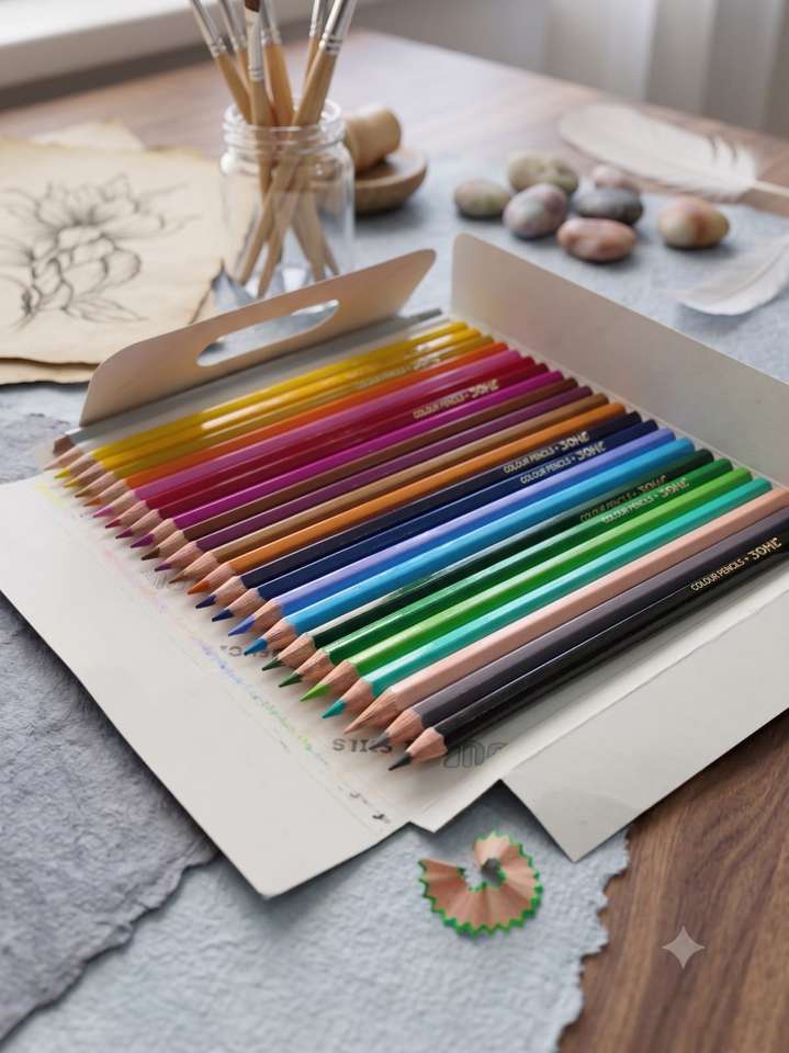 Flipkart.com | DOMS Pencil Colour 50 Shade I Hexagonal Shaped Color ...