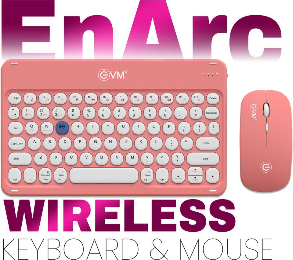 Keyboard Key Design Icon EVM EnArc EWLM-360 Wireless Laptop-size Laptop Keyboard Compatible with ...