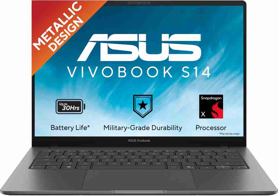ASUS Vivobook S14 (2026) Snapdragon X - (8 GB/256 GB SSD/Windows 11 ...