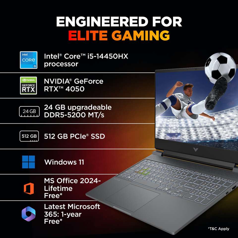 HP Victus Intel Core i5 14th Gen 14450HX - (24 GB/512 GB SSD/Windows 11 ...
