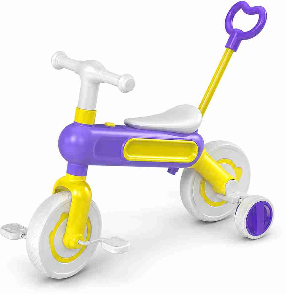 TED SMART & SAFE yellow & purple kids bicycle for 2-6 year 10 T (inch ...