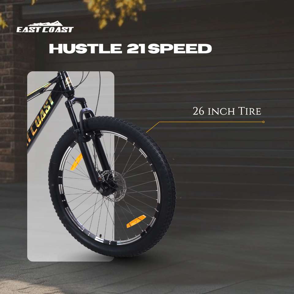 Cycle Graph Image EAST COAST HUSTLE MIB 21 SPEED 26T Mountain Cycle 26 T (inch) Mountain ...