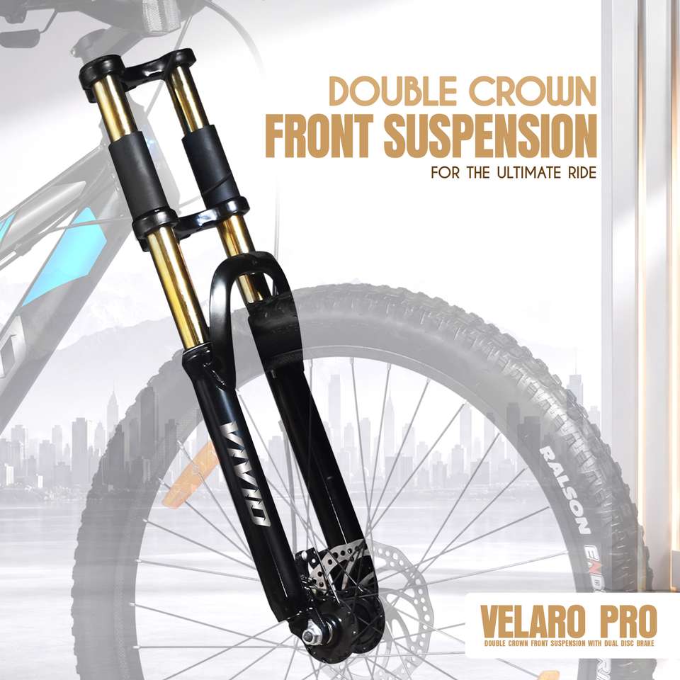 VIVID Valero Pro 26T MTB Cycle for Men, Double Crown Front Suspension ...