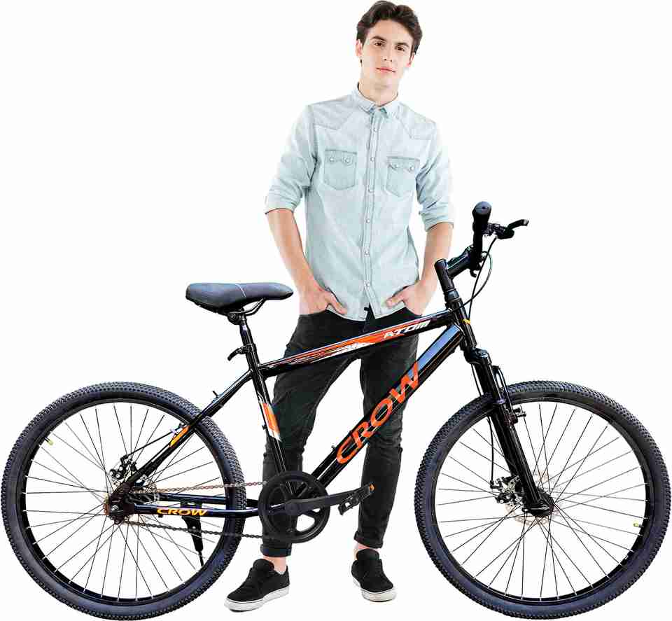 Crow ATOM SINGLE SPEED | DUAL DISC BRAKES |FRONT SUSPENSION FORK | MTB ...