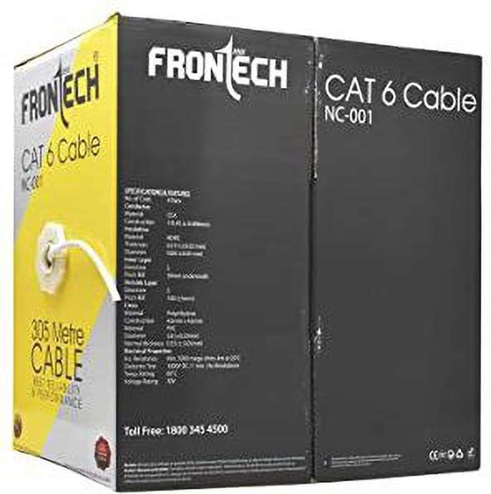 Frontech LAN Cable 100 m CAT 6 Wire RJ45 for CCTV Surveillance System ...