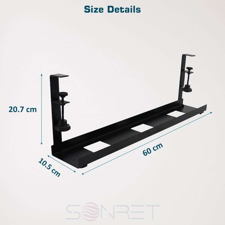 Flipkart.com | SONRET 1 Compartments Under Desk Cable Management Tray ...