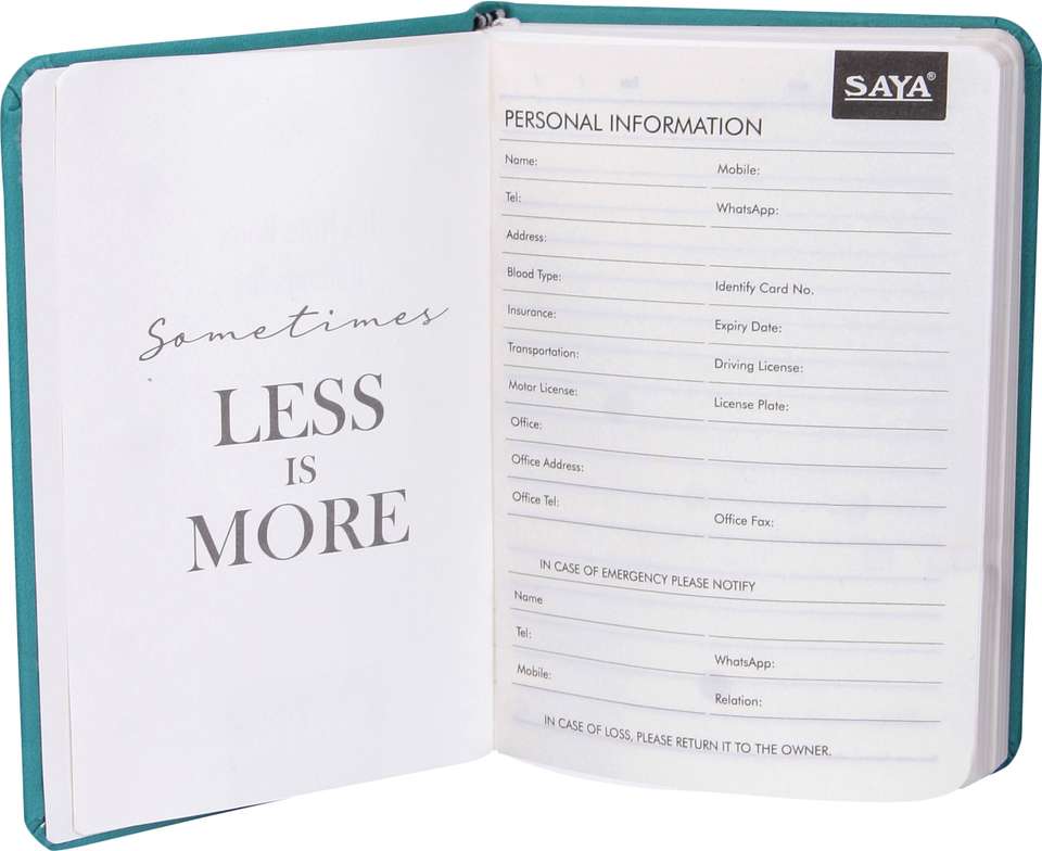 Soft Note Books saya Soft Touch Notebook |PU Cover, 80 GSM, Elastic Closure, Pen Loop ...