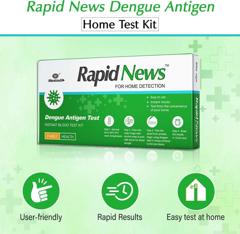 Rapid News Dengue home detection Antigen Self Test Kit Price in India ...