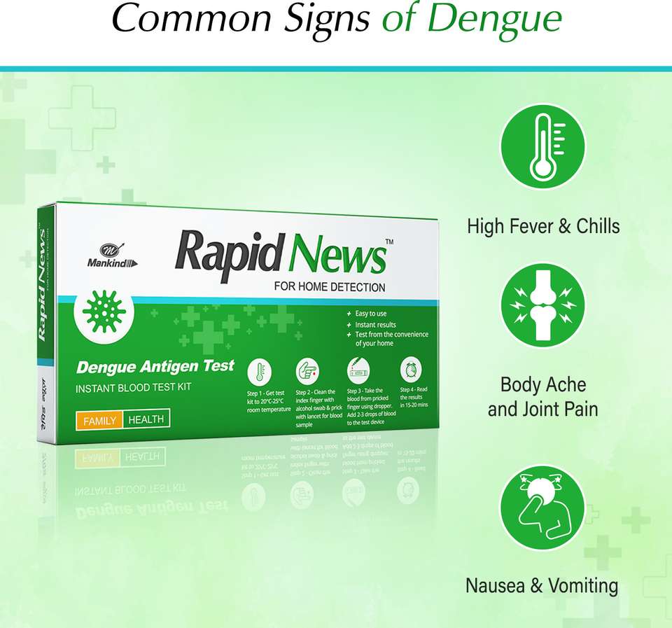 Rapid News Dengue home detection Antigen Self Test Kit Price in India ...